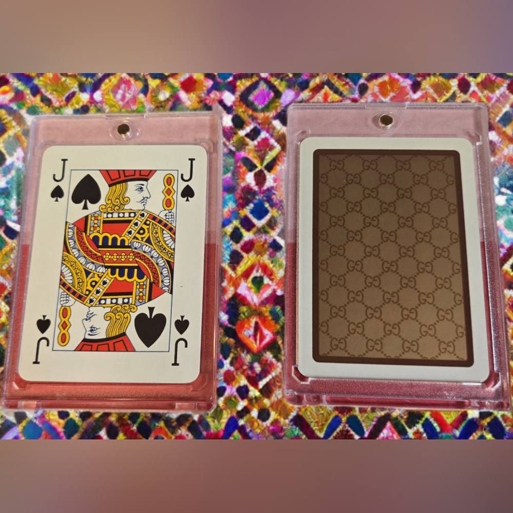 Gucci GG Card W Display Case & Stand. Ace ♠️ King ♠️ Q♠️ J♠️ 10 ♠️CHOOSE ONE - Picture 2 of 16